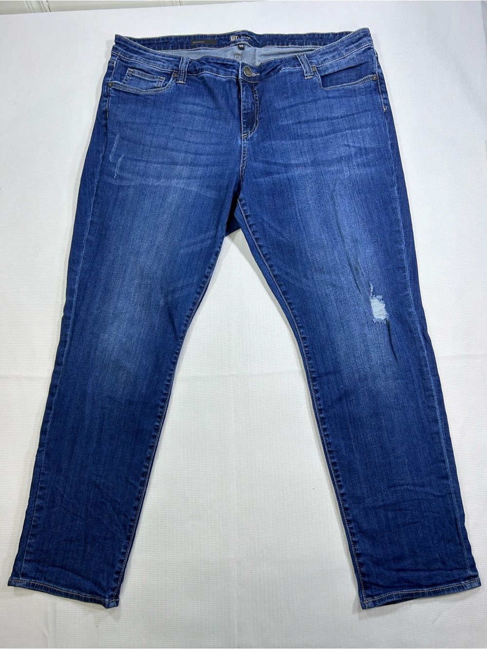 Kut From The Kloth Boyfriend Jeans 18W Distressed Stretch Denim Plus Size